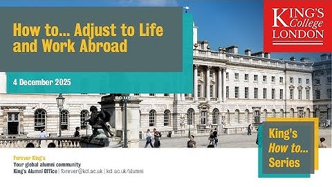 How to... Adjust to life and work abroad