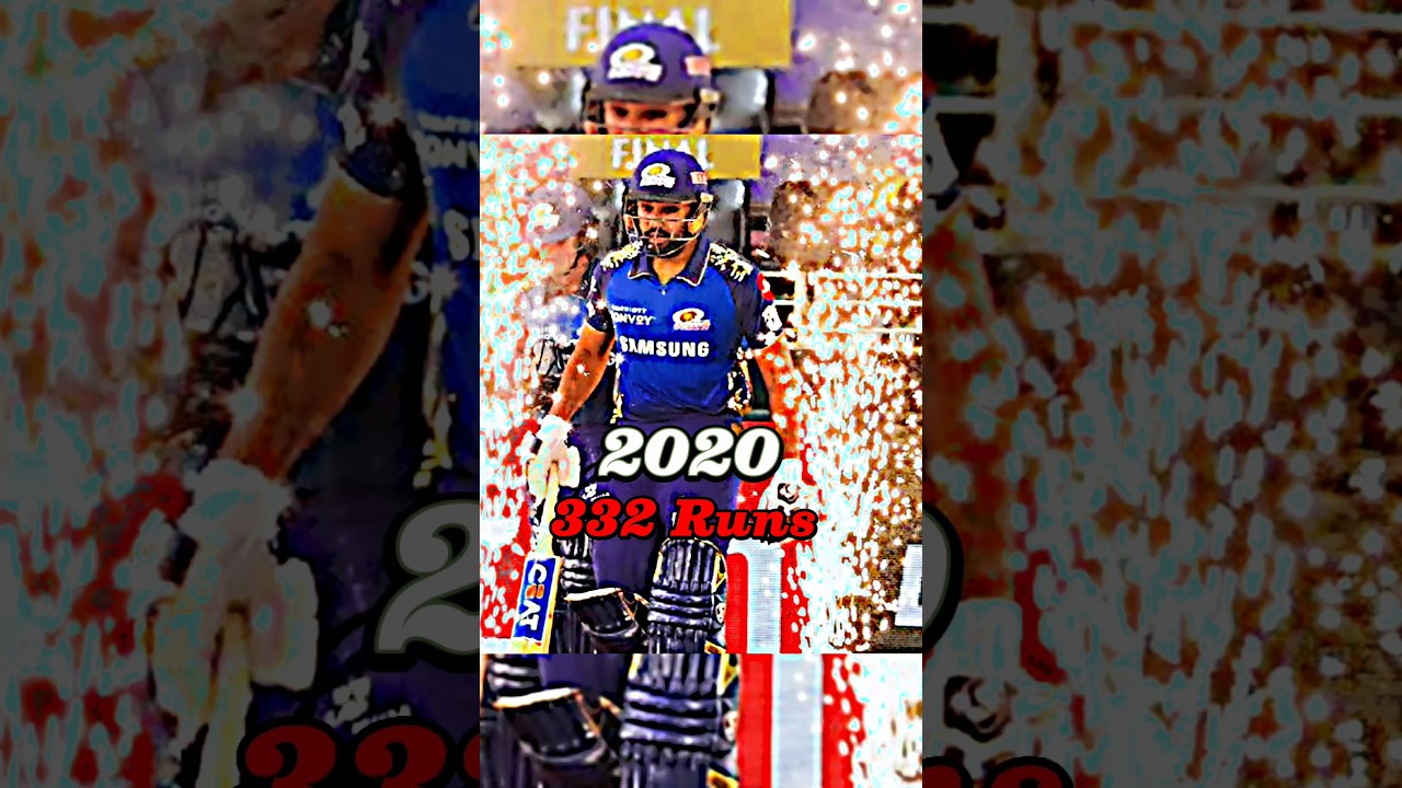 Rohit Shrama's Runs In Each IPL Season✨💙