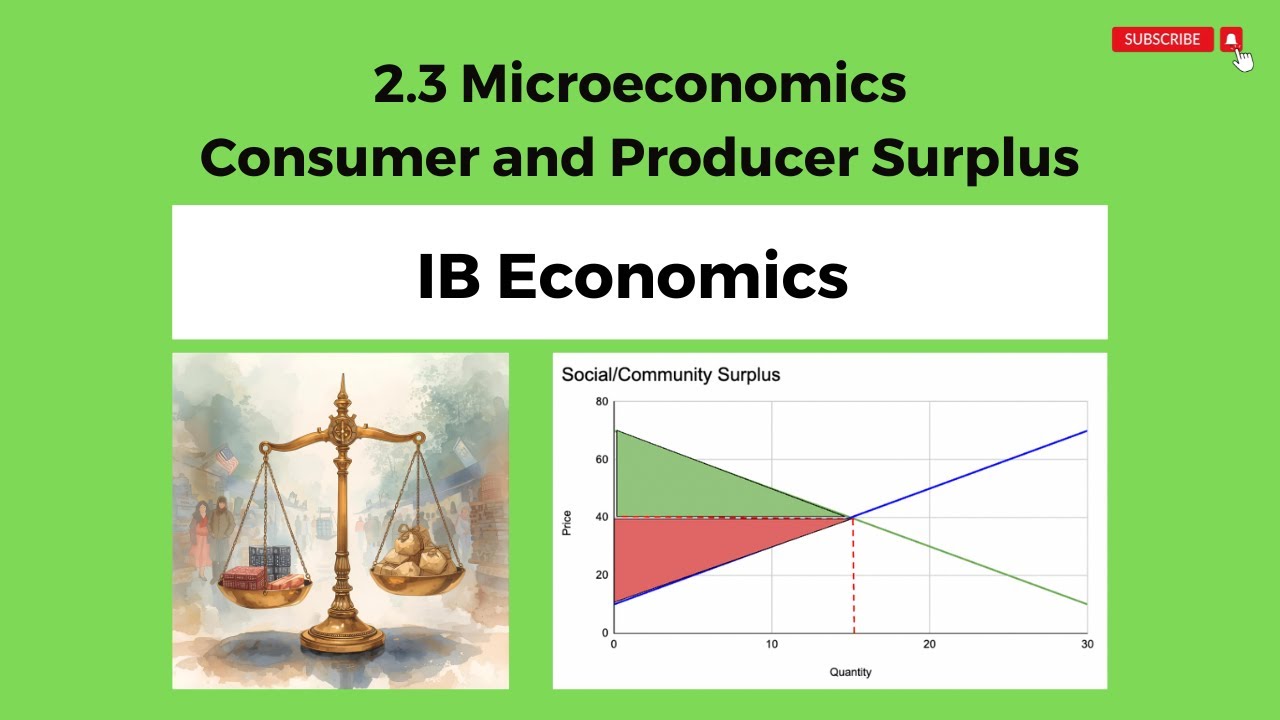 2.3 – Излишек потребителя и производителя – IB Economics