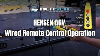 HENSEN AGV Wired Remote Control Operation | Emergency Backup Guide for Automated Guided Vehicles