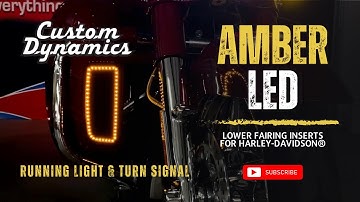 Popular Lower Fairing Inserts Now Offered with Amber LED Run & Turn Signal Lights!