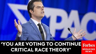 Matt Gaetz Warns House Republicans Not To Vote Against The NDAA