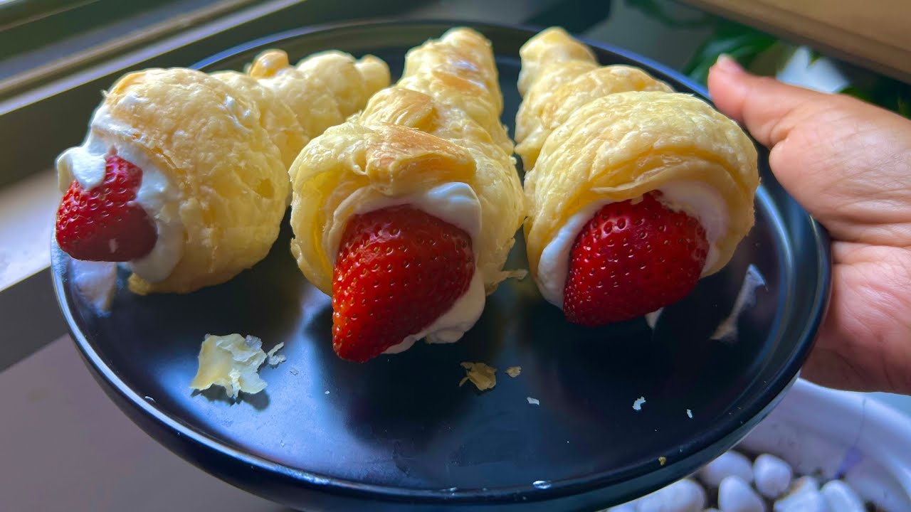 2 Ingredient Cream Horns YouTube