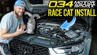 Installing DOWNPIPE on my B9 Audi S4! *LOUDER & FASTER*