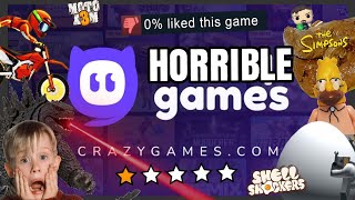 Playing HORRIBLE Browser Games (CrazyGames.com)