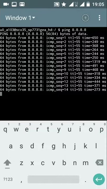 How to use Terminal Emulator for see ping of ur network - YouTube