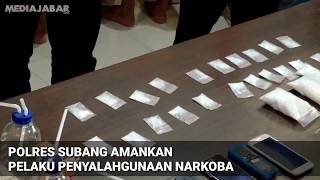 Belasan Tersangka Penyalahgunaan Narkoba di Subang Ditangkap Polisi