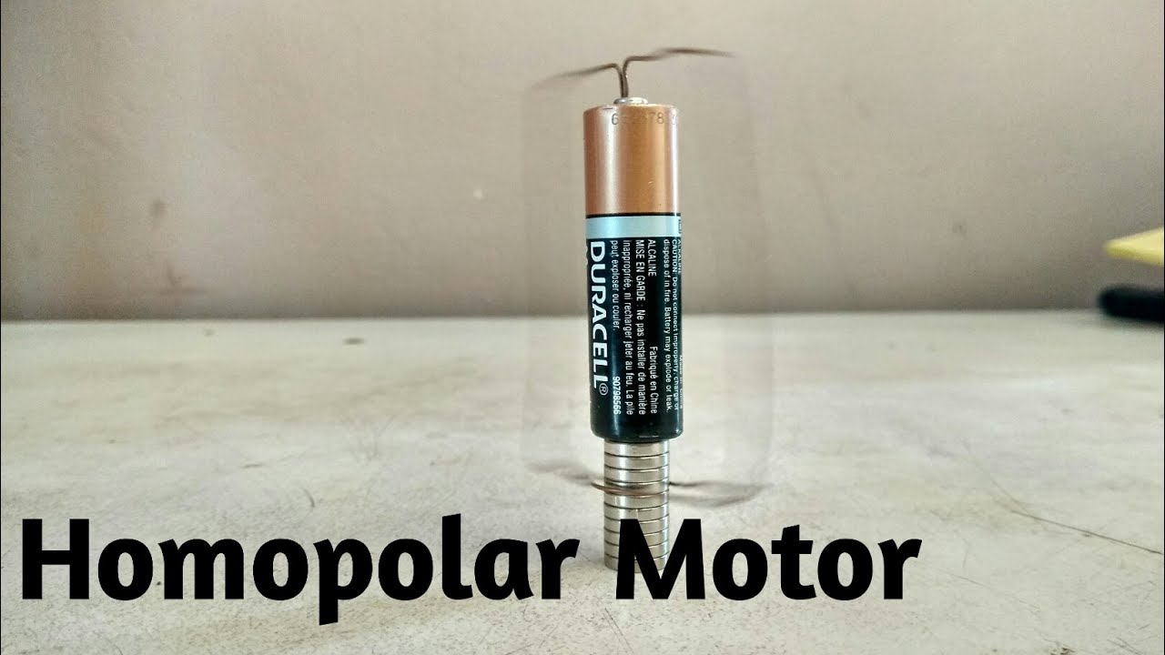 How To Make a Simple Homopolar Motor Life Hcak DIY By