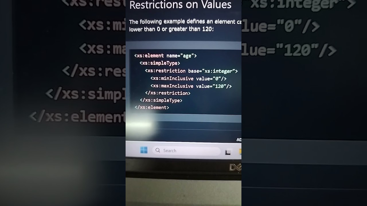 XSD use in XML for giving structure here using restrictions/facets 