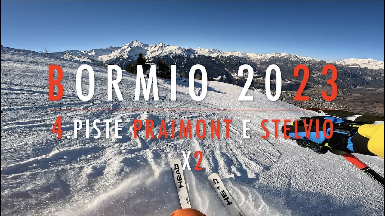 4K 🔴 Bormio SKI 🔴 Day 2 🔴 4. Piste Praimont e Stelvio x2 🔴 7.2.2023