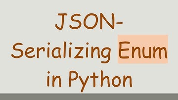 JSON-Serializing Enum in Python