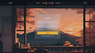 How To Make A Website With Login Form using HTML CSS &amp; JS | Beginners Tutorial