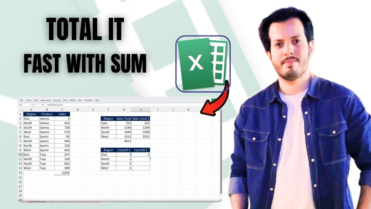 How to Use SUM Formula in Excel | Quick & Easy Total Calculation - YouTube