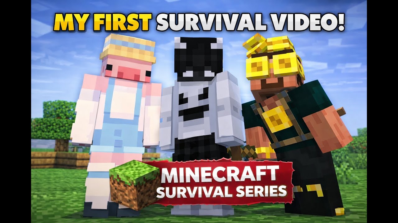My First Minecraft Survival Series Part1! - YouTube