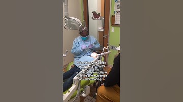 Little Deaf girl has an ASL interpreter during her dentist appointment