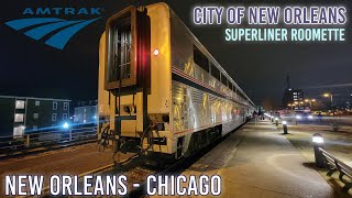 Riding Amtrak's World Famous "City of New Orleans" | Superliner Roomette | New Orleans-Chicago