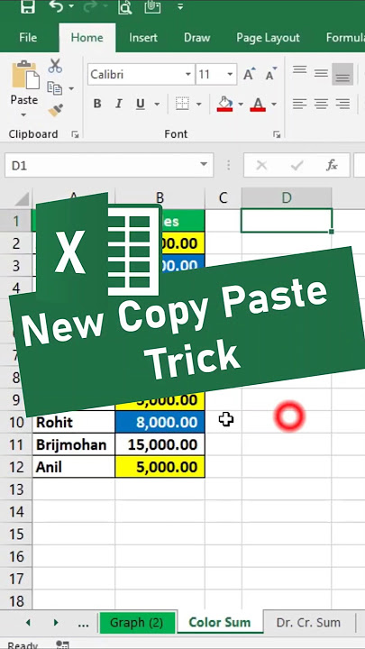 ✂️📋 New Copy-Paste Trick in Excel! ⚡🚀