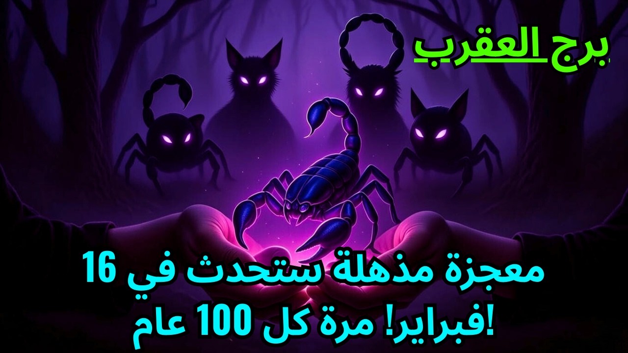 برج العقرب ♏ هذا يحدث مرة واحدة كل 100 عام! 🌟 معجزة مذهلة تحدث في 16 فبراير! 🔥