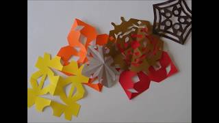 [図工チャレンジ！]おりがみを使った図工！切り紙