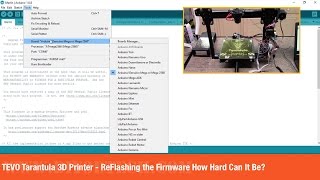 TEVO Tarantula 3D Printer  -  ReFlashing the Firmware How Hard Can It Be