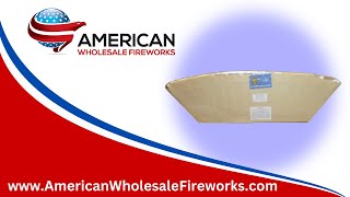 Slice - 15s Red mine with Silver Comet - 3-Port Sweep ... Available at American Wholesale Fireworks!