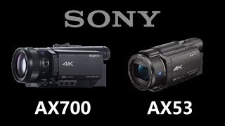 Sony FDR-AX700 vs Sony FDR-AX53