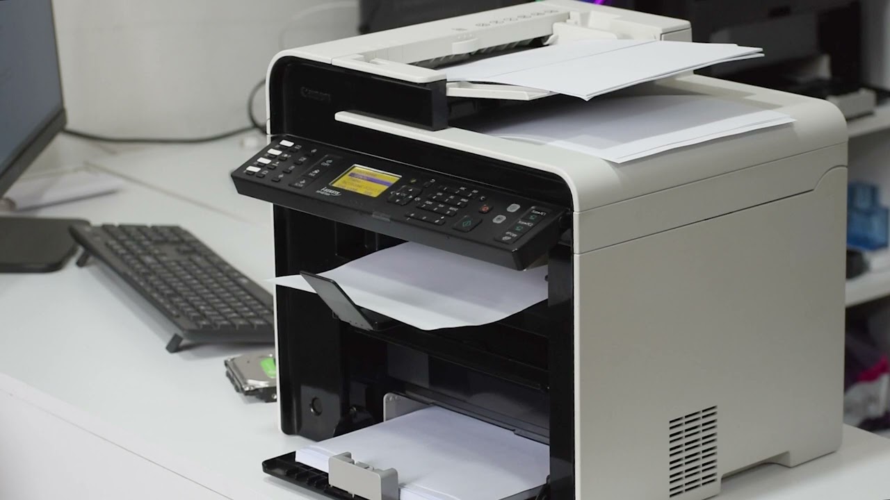 Canon i-SENSYS MF4870dn ADF test - YouTube