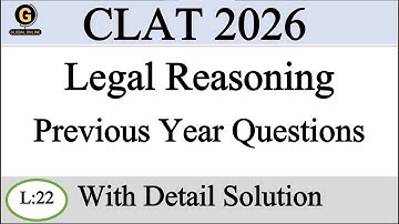 CLAT 2026 Important MCQs from 2025 Exam | Legal Reasoning PYQ