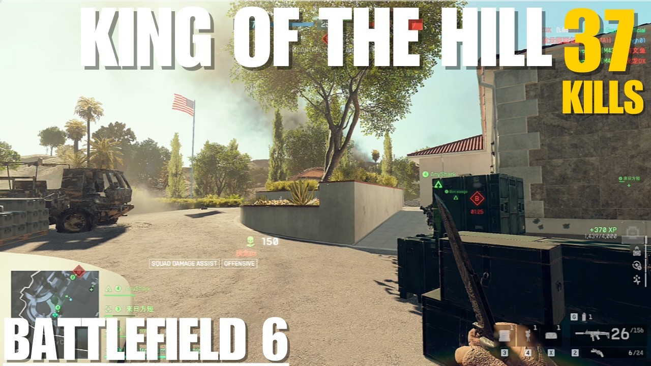 BATTLEFIELD 6 - KING OF THE HILL 37KILLS  FULL Gameplay! Eastwood (First Cut) Map