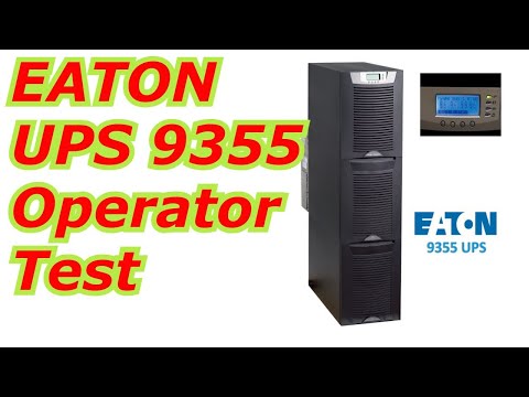 UPS Uninterrupted Power Supply Eaton UPS 9355 Model Eaton UPS Front Panel Functions Test #eatonups