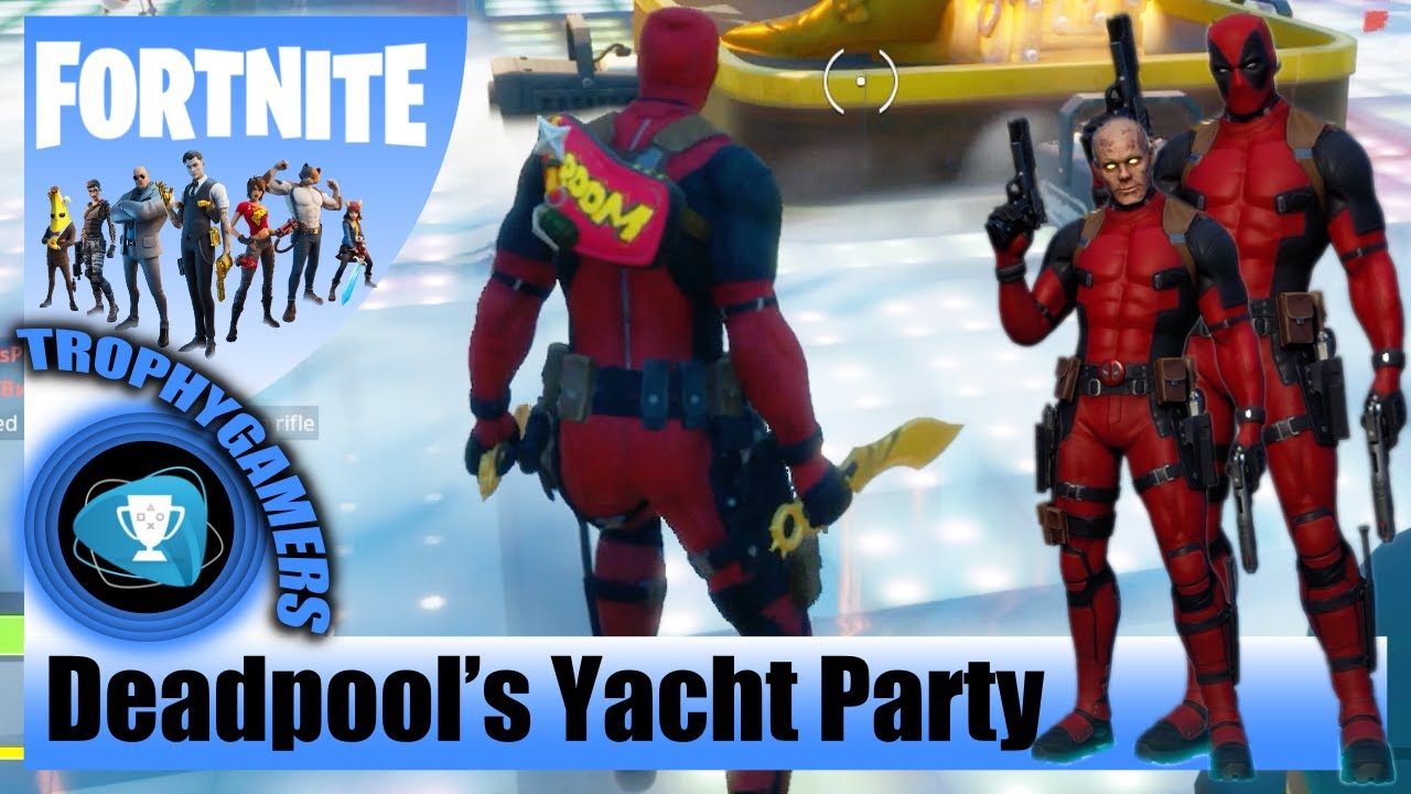 Fortnite - Dance at Deadpool’s Yacht Party & Find Pool Floaty - Deadpool’s Weekly Challenge Week 8