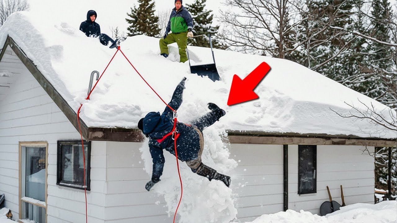 MOMENTOS ÉPICOS E FRACASSOS NA REMOÇÃO DE NEVE FLAGRADOS PELAS CÂMERAS