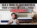 Silk & Snow vs Endy (Foam & Hybrid): The Affordable Mattress Showdown