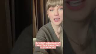 Taylor Swift and Jack Antonoff react to “Cruel Summer” going #1 on the Hot 100.🥺✨🗽 #taylorswift Wealth