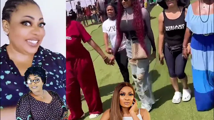 Rita Edochie and Linc were live at the Priceless Hairs  trade fair to support #queen #mayedochie