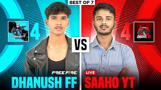 👑 TEAM SAAHO  VS TEAM DFG👑 || 4 V 4🔥 | CS LIMITED 🏆 | FREE FIRE LIVE TELUGU #freefire #saahoyt #dfg