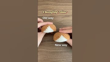 How to change color in crocheting with seamless edge? #amigurumi #crochet
