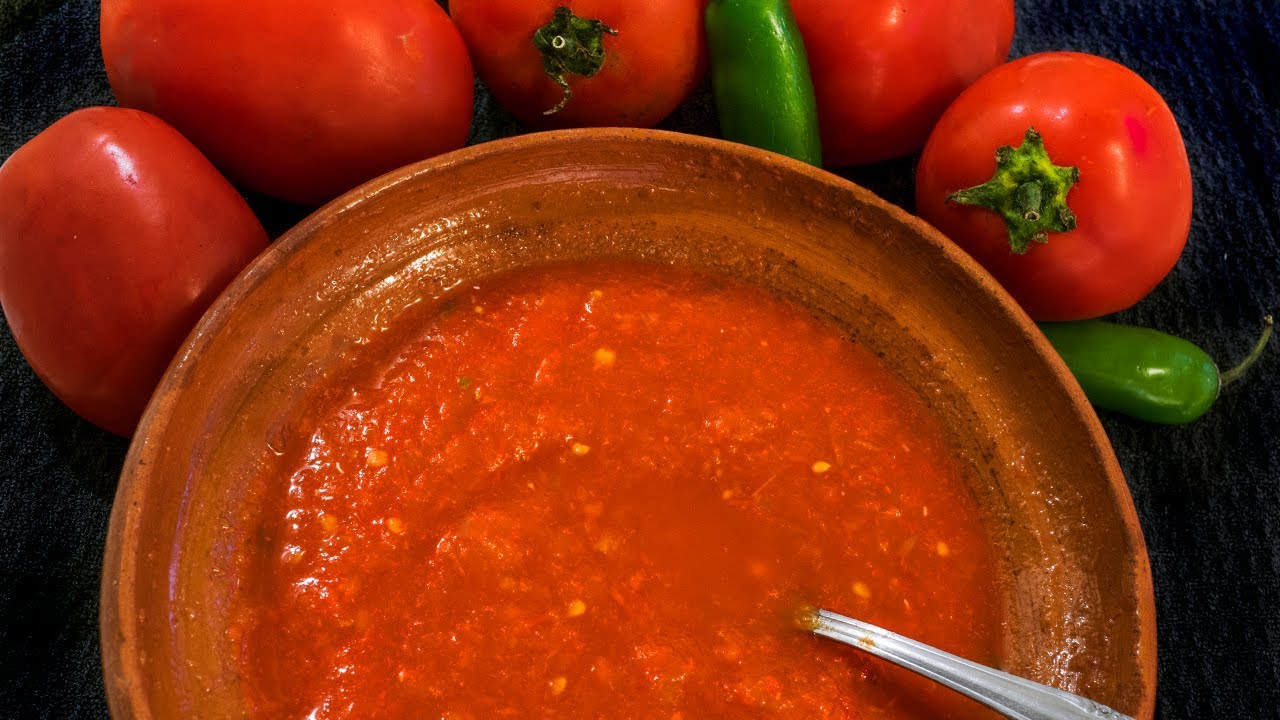 Como hacer Salsa roja casera. Deliciosa y sencilla YouTube