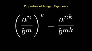 Integer Exponents Properties. Part 2