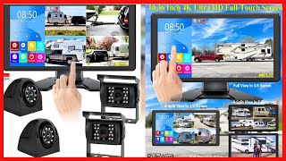 Great product - 4K RV Camera System, Touch Screen 10.36 Inch DVR Quad 4 Split Screen Monitor with B