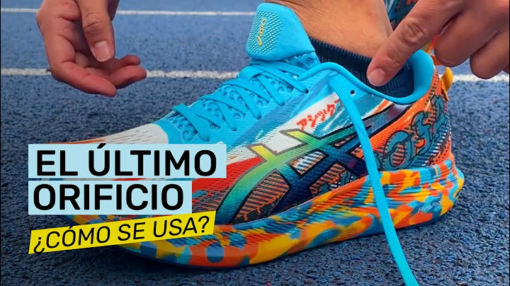 ¿Cómo se usa el último orificio de los tenis para correr?