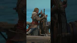 This Pirate ship wheel isn't cooperating but my man Edward doesn't seem to care. #blackflag #shorts
