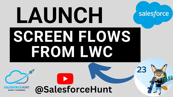 🔥Winter' 23 Launch Screen Flows With Lightning Web Components| Flow with LWC | #SalesforceHunt