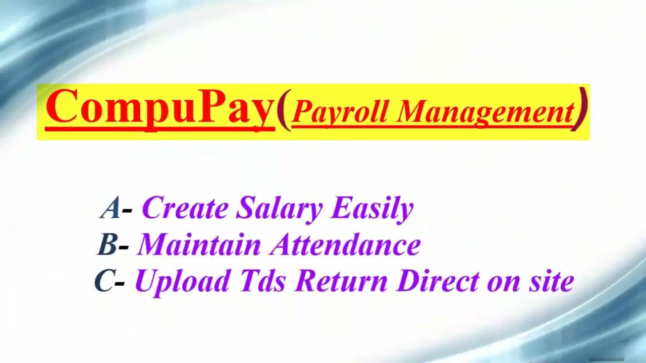 CompuPay Standard Software Demo (Full)
