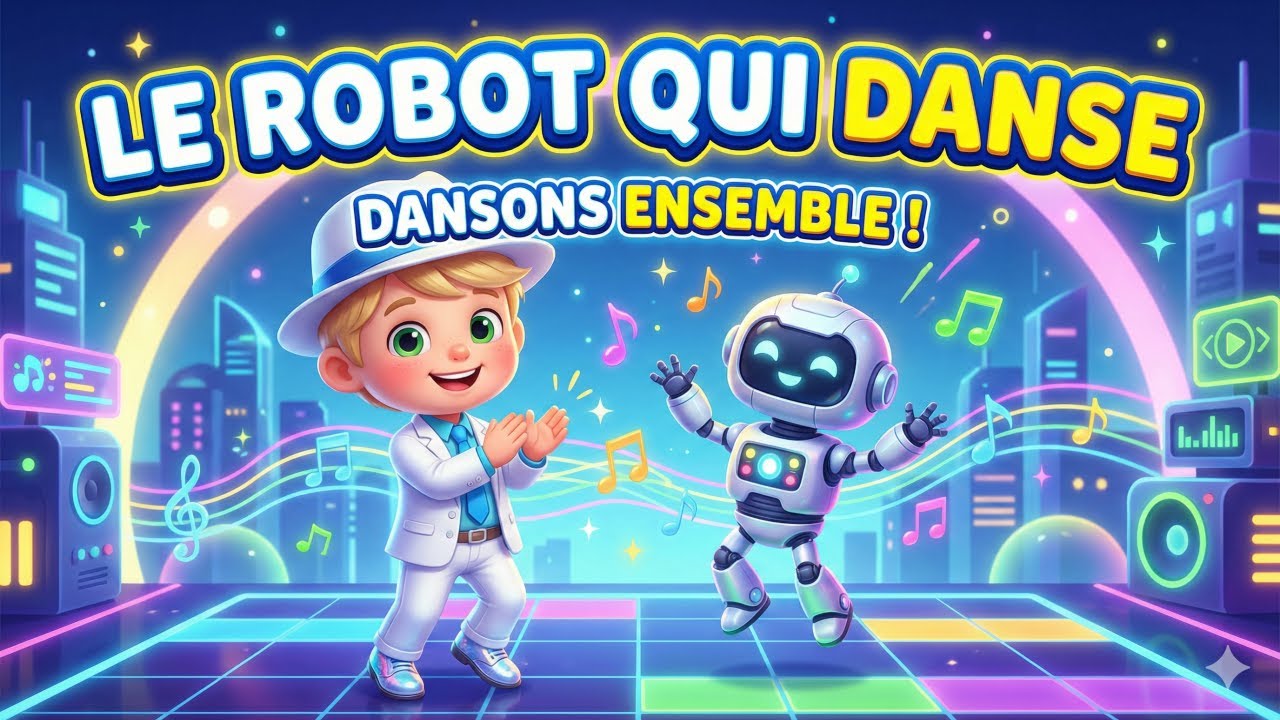 🤖 Le Robot Qui Danse 🎶 | Chanson Enfant Électronique et Amusante