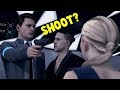 Connor Shoot vs Don't Shoot Chloe - Detroit Become Human HD PS4 Pro