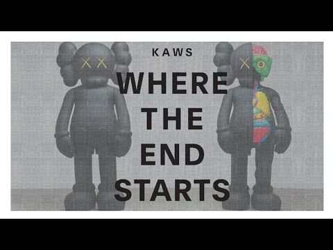 KAWS : WHERE THE END STARTS 絶版 KAWS Where The End Starts Hardcover Book Grey - US