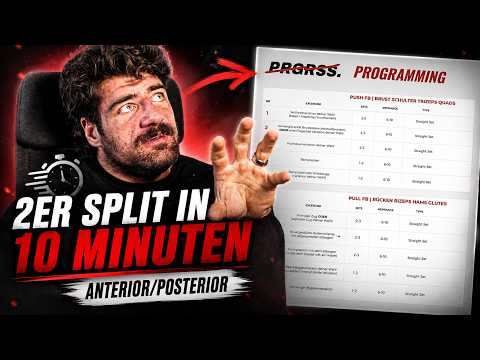 Minimalist anterior/posterior 2-day split in 10 minutes | Less than 4 hours/week in the gym with ...