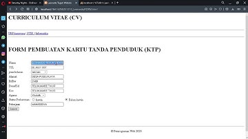 DEMO PEMROGRAMAN WEB (UTS) KTP DENGAN DATABASE