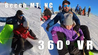 Beech Mountain 2024 Sled & Snow Tubing (4K VR 360)
